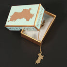 18K Gold Mustique Island Pendant - Lotty B Mustique Box 