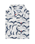 Unisex linen holiday shirts in fun prints for kids