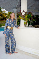 Limited edition luxury silk pyjama set by Lotty B Mustique