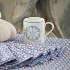 Fine Bone China Mugs: SAND DOLLAR - BLUE by Lotty B Mustique island interiors