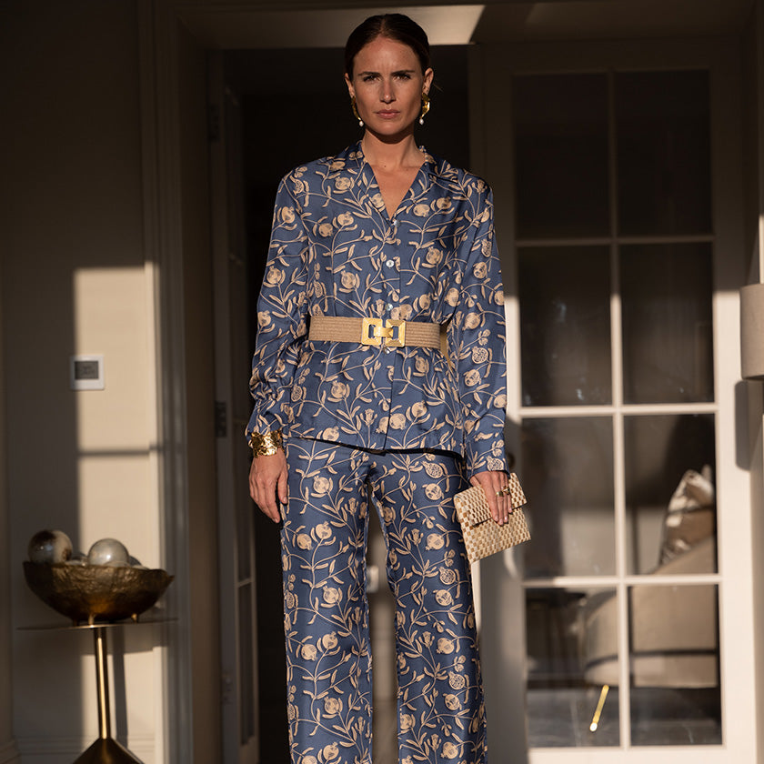 Shop luxurious silk pajamas by Lotty B Mustique