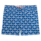 Mens designer swim wear Guava blue print by Lotty B Mustique swim style