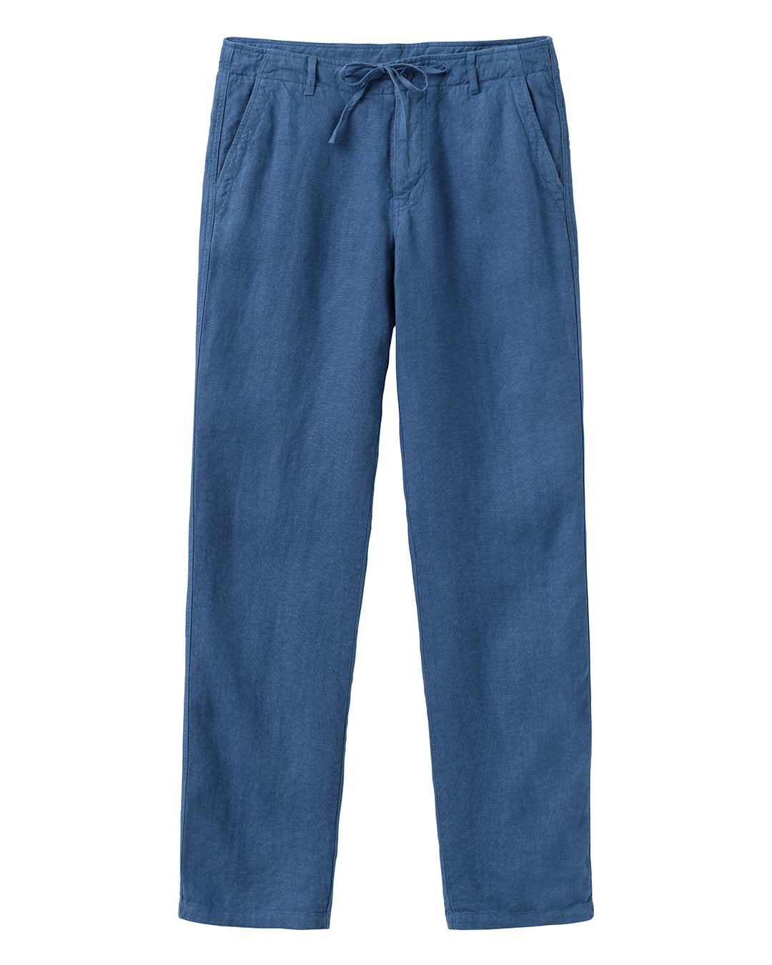 Casual blue pure linen pants by Pink House resortwear