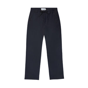 Men's casual pure linen trousers in eclipse navy blue