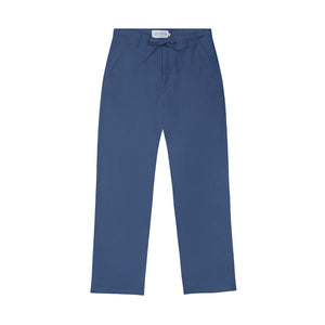 Casual blue pure linen pants by Pink House resortwear