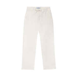 Men's casual white pure linen pants by Pink House resortwear