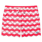 Pink House Mustique Mens swim shorts MANTA RAY RED