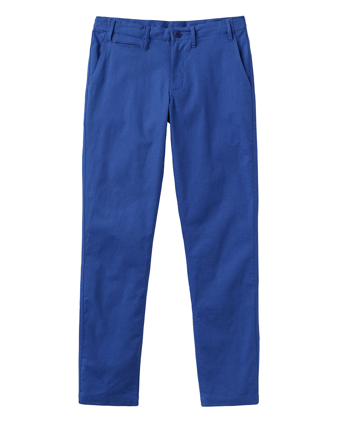 Men's comfortable stretch linen pants in dazzling blue. Resortwear by Pink House 