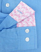 Childrens Linen Shirt: FRENCH BLUE cuff detail