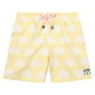 Boys swim trunks : FAN PALM - YELLOW