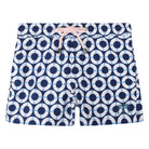 Boys swim trunks : LIFE RING - NAVY Designer Lotty B Mustique holiday style