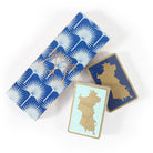 Bridge Set: 2 Decks of Playing Cards : MUSTIQUE ISLAND - BLUE & TURQUOISE