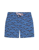 Softest, quick dry, recycled swimwear for boys in fun vacation prints by Lotty B Mustique