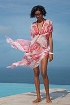 Lea Kaftan: TURTLE - RED, luxury holiday style by designer Lotty B Mustique