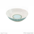 Set includes 6 x 17cm bowls in Mustique Island design