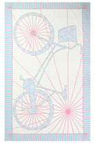 Lotty B Sarong in Silk Crepe-de-Chine: BICYCLE - PINK