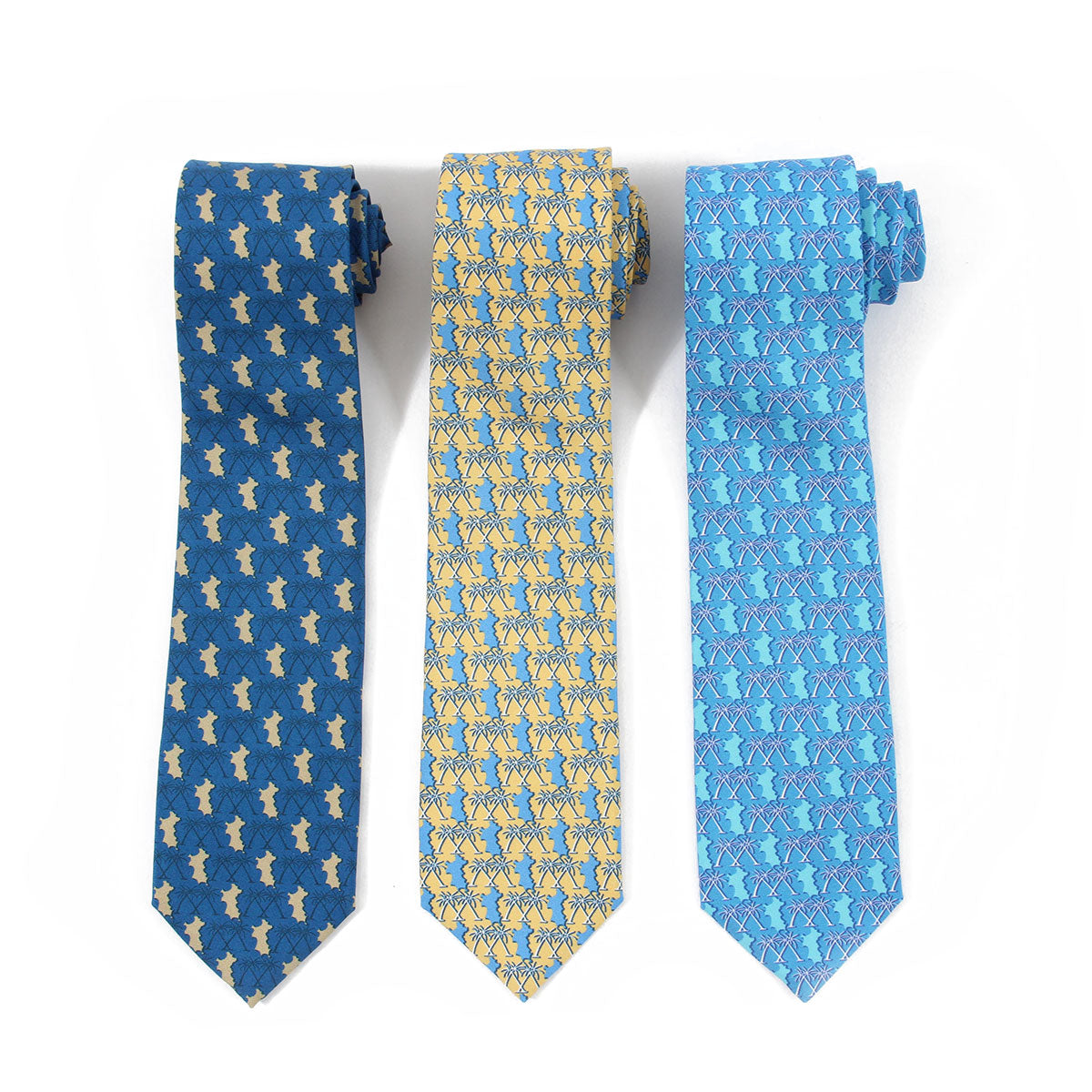 Mens Silk Tie : MUSTIQUE PALMS collection