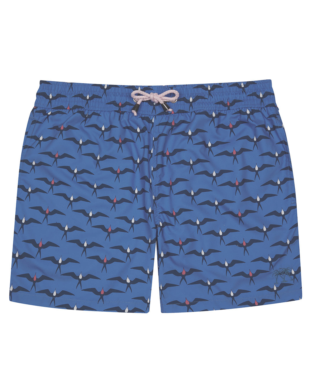 quick dry swim shorts made from recycled fabric in holiday prints by Lotty B Mustique