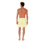 Mens swim trunks : YELLOW, back