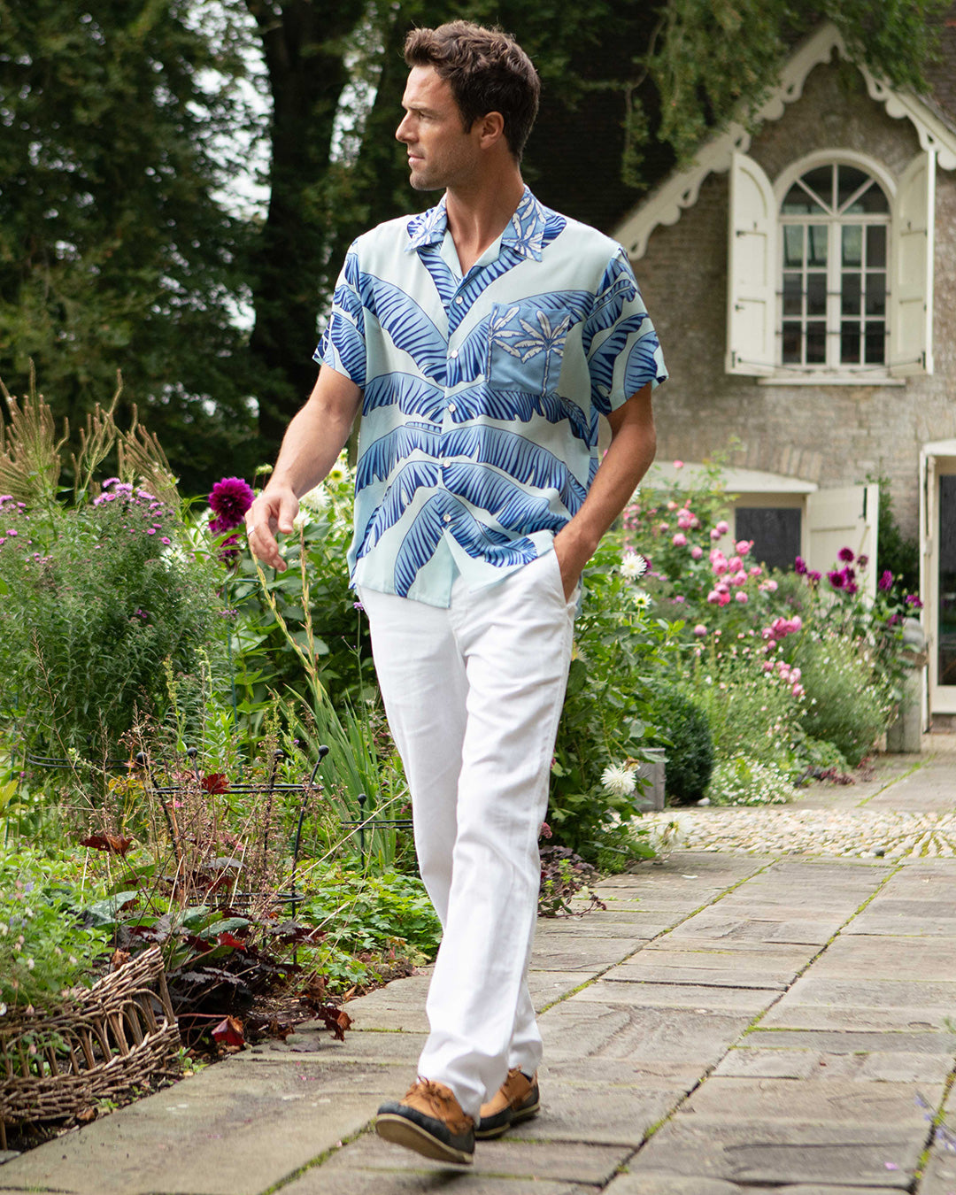 Classic Linen Pants Pink House