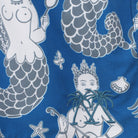 Mens swim trunks : MERMAID - NAVY print detail