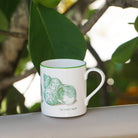 Fine Bone China Mugs: SHELL - GREEN by Lotty B Mustique homeware